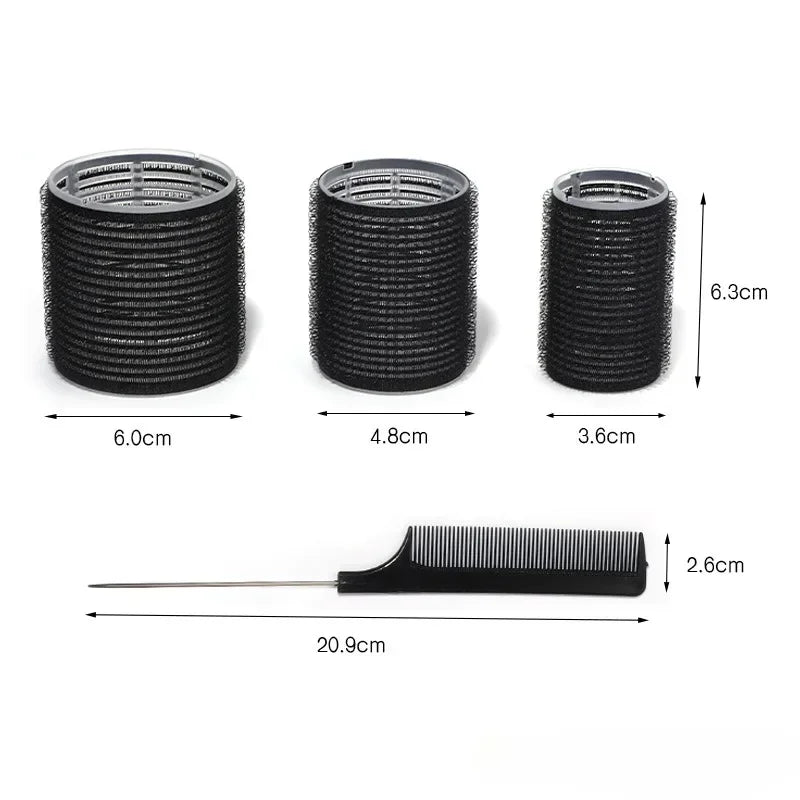 28pcs/Set Hair Roller Sets 18pcs Plastic Self Grip Hair Curlers 3