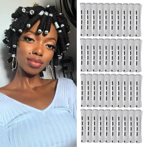 40pcs Cold Wave Perm Rods Set For Women's Long & Short Natural Hair -