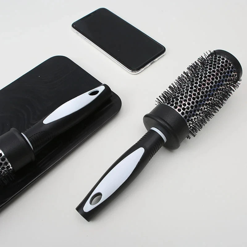 Hair Styling Hair Brush Nylon Comb Cylinder Curly Hair Rolling Comb