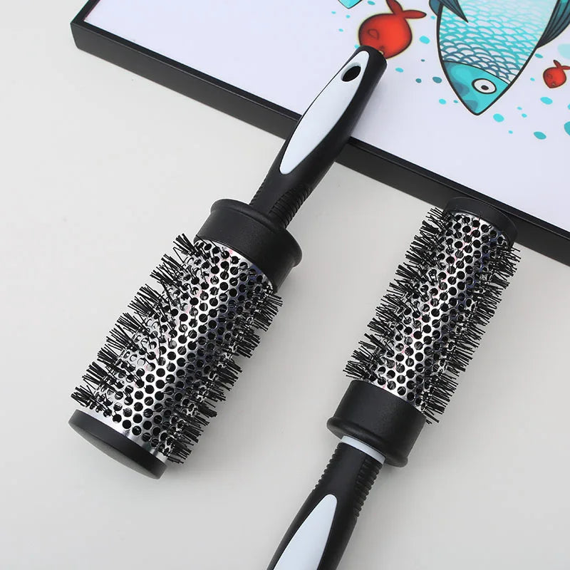 Hair Styling Hair Brush Nylon Comb Cylinder Curly Hair Rolling Comb